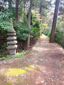 白峯寺 崇徳天皇 白峯陵へ続く山道の様な道