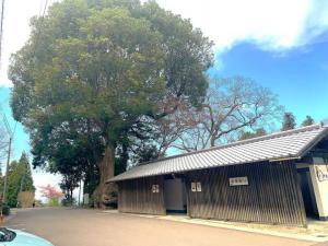 白峯寺 「七棟門」前の駐車場付近の様子