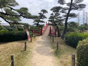 中津万象園 邀月橋