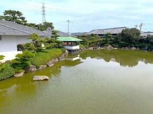 中津万象園 邀月からの景色色