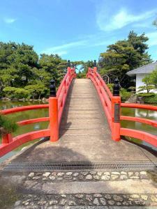 中津万象園 邀月橋