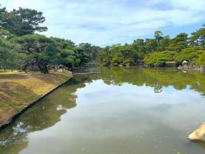 中津万象園 水蓮橋からの景色