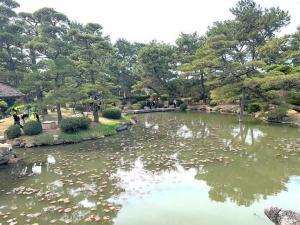 中津万象園 魚楽亭付近からの景色