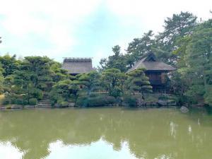 中津万象園 魚楽亭付近からの景色