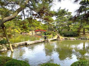 中津万象園 石投げ地蔵尊付近からの景色