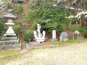 金刀比羅宮　掃海母艦「はやせ」主錨