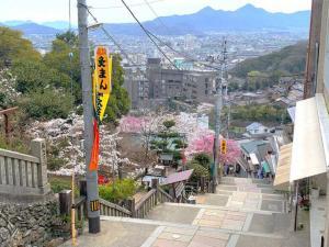 金刀比羅宮　一之坂の石段の様子