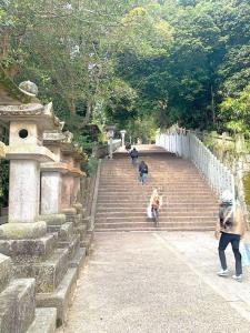 金刀比羅宮 木馬舎から旭社への石段