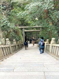 金刀比羅宮　「本宮・拝殿アリア」～「旭社」への石段(復路)