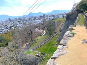 丸亀城 三の丸 月見櫓跡からの搦め手側景色