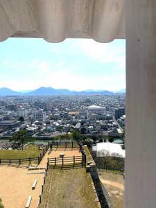 丸亀城 天守内部からの眺望(西)
