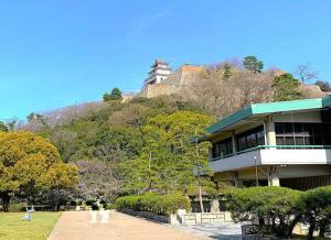 丸亀城 丸亀市立資料館付近からの天守