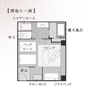 琴平グランドホテル 桜の抄(お部屋の間取り：こちらのHPより)