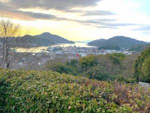 宇和島城 櫛形門矢倉跡からの海の景色