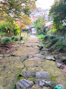 宇和島城 立ち上がり門から続く、急な階段