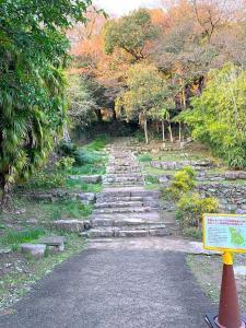 宇和島城 立ち上がり門から続く、急な階段