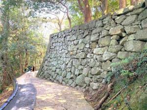 宇和島城 長門丸石垣付近