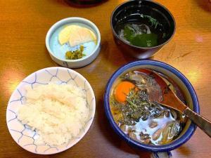 ほずみ亭　宇和島鯛めし・吸物・香物