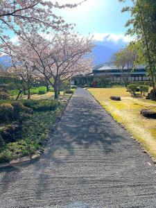 天赦園　庭園北側の散策路の様子