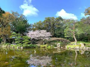 天赦園　春雨亭(書屋)付近からの景色
