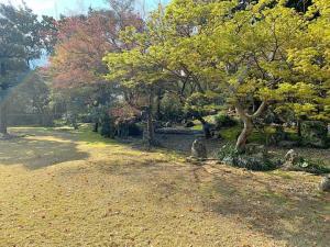 天赦園　枯れ川
