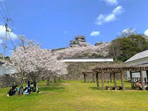 大洲城 下台所付近からの天守群
