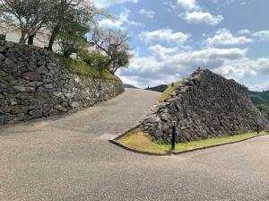 大洲城 井戸丸跡下付近の登城路