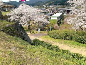 大洲城 井戸丸跡下付近から西側の景色