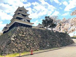 大洲城 井戸丸跡下付近の天守