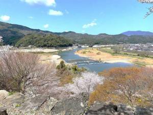 大洲城　本丸からの景色・北西側
