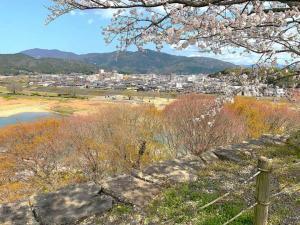 大洲城　本丸からの景色・北東側