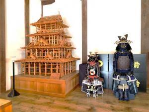 大洲城　天守群内部の展示