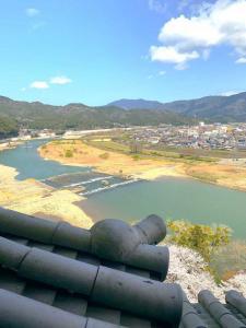 大洲城　天守閣からの景色・北西側