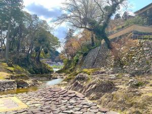 大洲城下町　蓬莱山(蓬莱島)・臥龍山荘