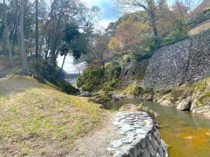 大洲城下町　蓬莱山(蓬莱島)・臥龍山荘