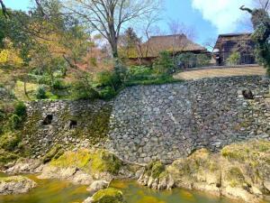 大洲　臥龍山荘(肱川河岸にある蓬莱山より)