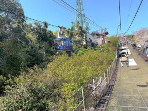 松山城 ロープウェイ・リフトからの景色