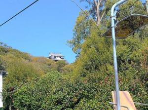 松山城 ロープウェイ・リフトからの景色