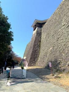 松山城 隠門南側の石垣