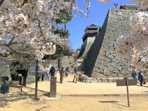 松山城 待合番所跡付近から天守群方面