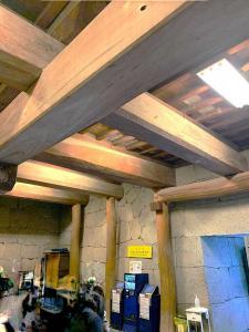 松山城:「本壇・天守群」内部(穴蔵入った下足箱エリア)