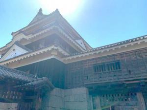 松山城 仕切門付近からの大天守