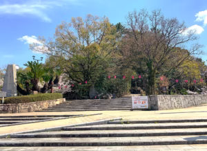 湯築城跡 北側で入口