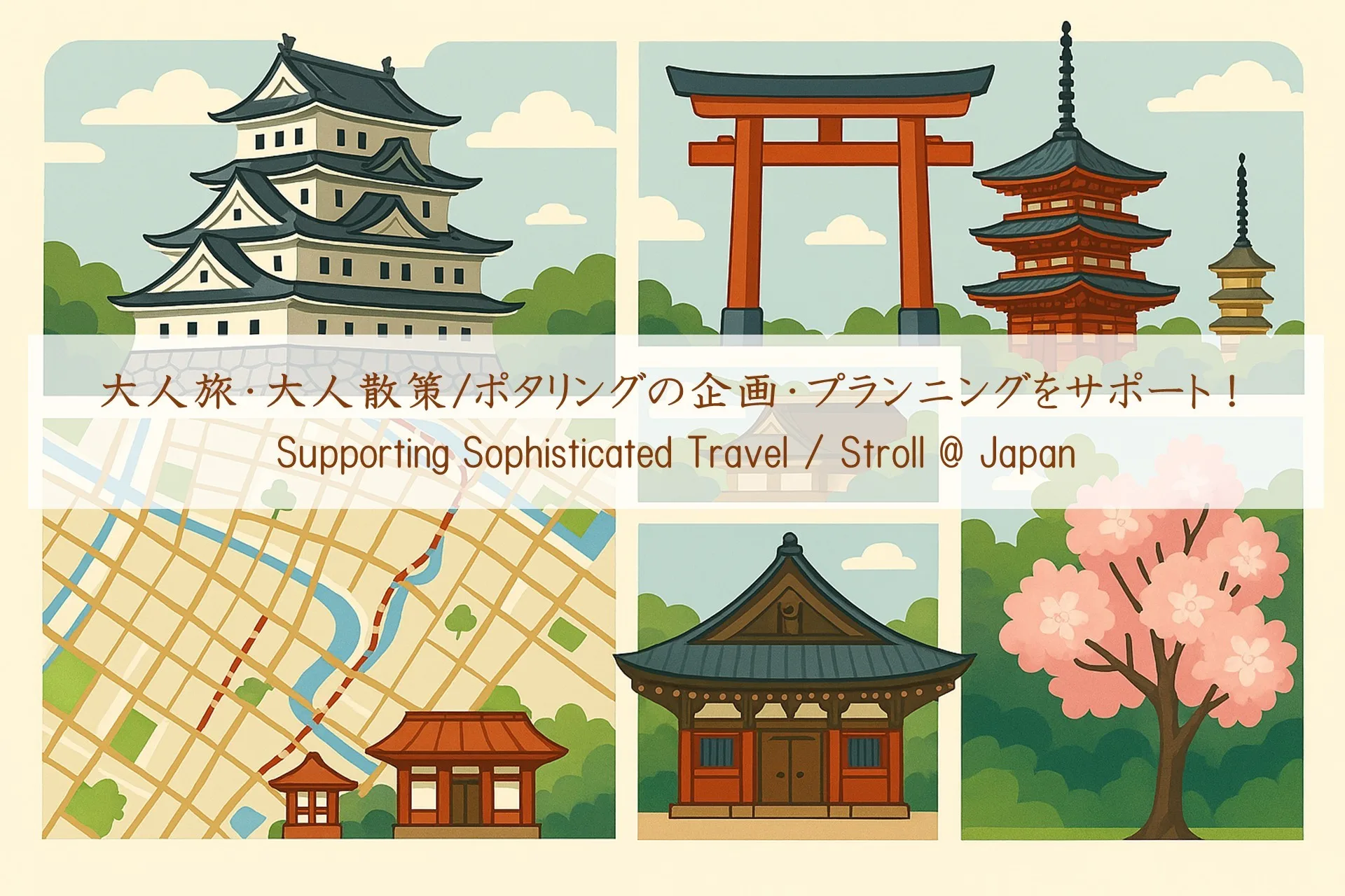 大人旅・大人散策サポート Travel / Stroll Planning