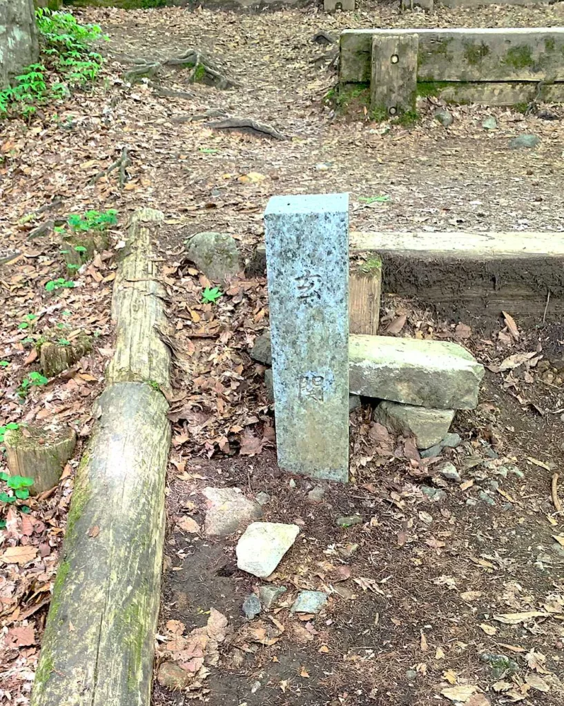 高山城 本丸上段へ(使者の間脇の玄関)