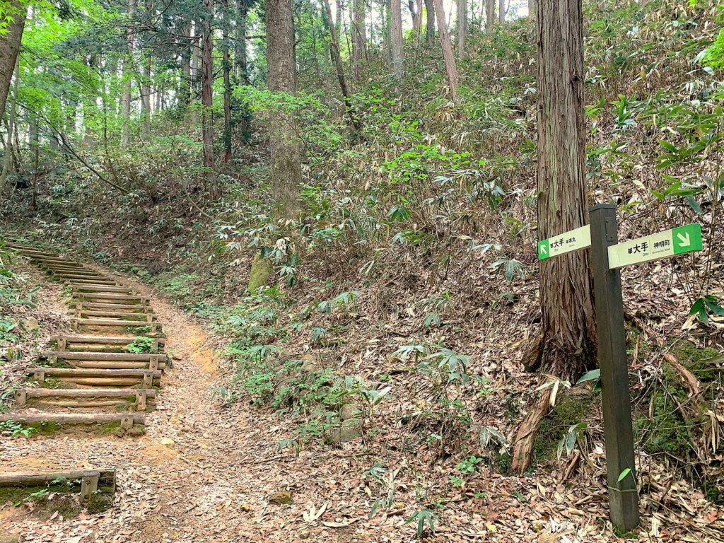 高山城 もみの木平・南之出丸から大手門方面へ