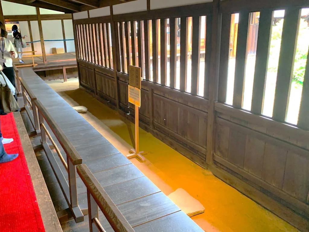 高山陣屋　御白洲(北側)