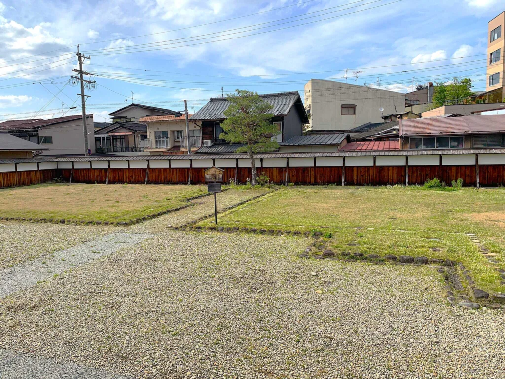 高山陣屋　高山陣屋　御役所エリア北側　元締役宅/手付・手代役宅跡