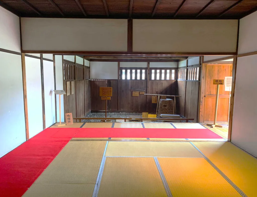 高山陣屋　御白洲(南側)罪人を吟味した場所？