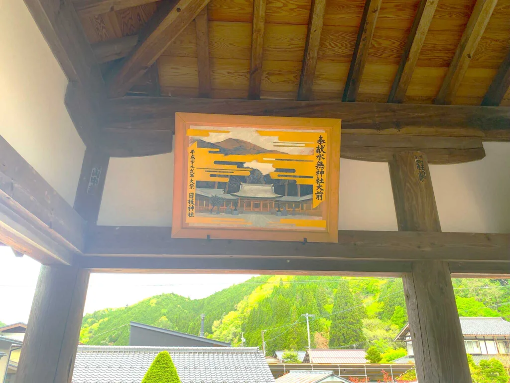 水無神社　絵馬殿内部の様子